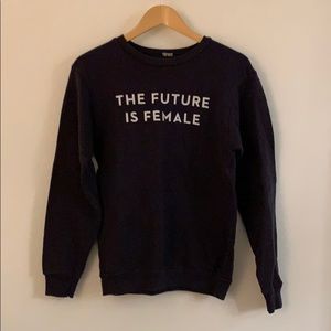 He Future is Female sweatshirt - navy
